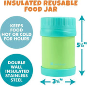 Bentology Reusable Insulated Food Jar - Green