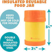 Bentology Reusable Insulated Food Jar - Yellow