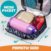 Bentology Insulated Reusable Lunch Bag Tote - Flamingo