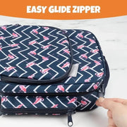 Bentology Insulated Reusable Lunch Bag Tote - Flamingo