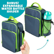 Bentology Insulated Reusable Lunch Bag Tote - Blue Green