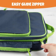 Bentology Insulated Reusable Lunch Bag Tote - Blue Green