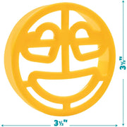 Bentology Sandwich Cutter - 4 Pack of Emoji Faces