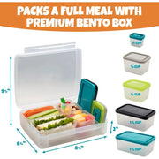 Bentology Bento Box Set with 5 Removable Nesting Containers -  Multi Color