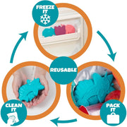 Bentology Reusable Hard Ice 3 Pack - Narwhal