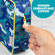 Bentology Insulated Reusable Lunch Bag Sleeve - Blue Camouflage