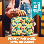 Bentology Insulated Reusable Lunch Bag Sleeve - Monster Truck