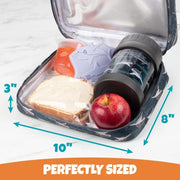 Bentology Insulated Reusable Lunch Bag Sleeve - Shark