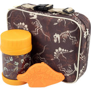 Bentology 3 in 1 Lunch Kit - Bag, Food Jar, Hard Ice Pack - Dinosaur