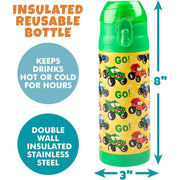 Bentology Reusable Insulated Water Bottle - Monster Truck