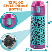 Bentology 3 in 1 Lunch Kit - Bag, Water Bottle, Hard Ice Pack - Cheetah