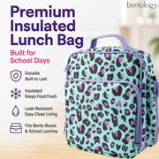 Bentology Insulated Reusable Lunch Bag Tote - Cheetah
