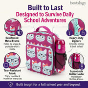 Bentology Insulated Reusable Lunch Bag Tote - Kitty Cat