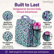 Bentology Insulated Reusable Lunch Bag Tote - Cheetah