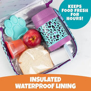 Bentology Insulated Reusable Lunch Bag Sleeve - Cheetah