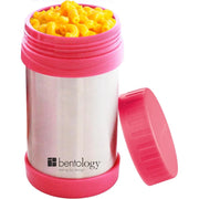 Bentology Reusable Insulated Food Jar - Pink Stainless Steel