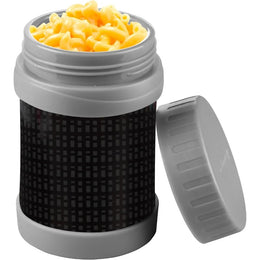 Bentology Reusable Insulated Food Jar - Black Checker
