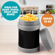 Bentology Reusable Insulated Food Jar - Black Checker