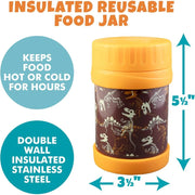 Bentology Reusable Insulated Food Jar - Dinosaur