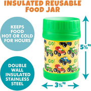 Bentology Reusable Insulated Food Jar - Monster Truck