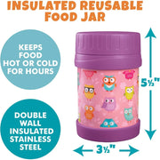 Bentology Reusable Insulated Food Jar - Owl