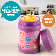 Bentology Reusable Insulated Food Jar - Owl