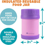 Bentology Reusable Insulated Food Jar - Pink