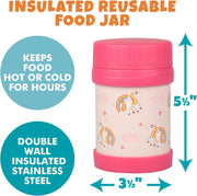 Bentology Reusable Insulated Food Jar - Unicorn