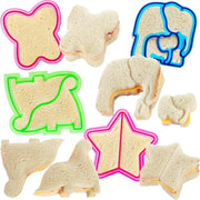 Bentology Sandwich Cutter - 4 Pack of Butterfly, Elephant, Dinosaur & Star