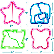 Bentology Sandwich Cutter - 4 Pack of Butterfly, Elephant, Dinosaur & Star