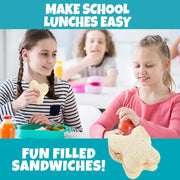 Bentology Sandwich Cutter - 4 Pack of Butterfly, Elephant, Dinosaur & Star