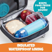 Bentology Insulated Reusable Lunch Bag Tote - Blue Grey