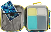 Bentology Insulated Reusable Lunch Bag Tote - Blue Camouflage