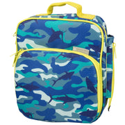 Bentology Insulated Reusable Lunch Bag Tote - Blue Camouflage