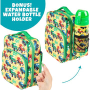 Bentology Insulated Reusable Lunch Bag Tote - Monster Truck