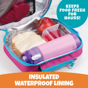 Bentology Insulated Reusable Lunch Bag Tote - Retro Hippie