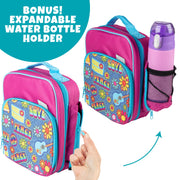 Bentology Insulated Reusable Lunch Bag Tote - Retro Hippie