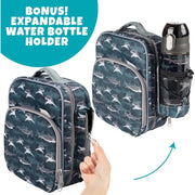 Bentology Insulated Reusable Lunch Bag Tote - Shark