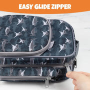 Bentology Insulated Reusable Lunch Bag Tote - Shark