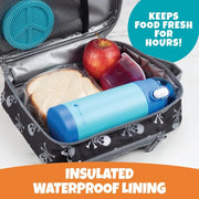 Bentology Insulated Reusable Lunch Bag Tote - Skull