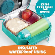 Bentology Insulated Reusable Lunch Bag Tote - Turquoise