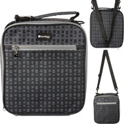 Bentology Convertible - 2 in 1 Reusable Lunch Bag - Black Checker