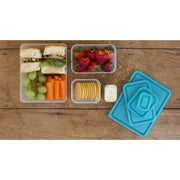 Bentology Reusable Storage Containers - Set of 4 with Lids - Blue