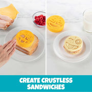 Bentology Sandwich Cutter - 4 Pack of Emoji Faces