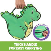 Bentology Insulated Lunch Bag Tote- Green Dinosaur