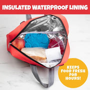 Bentology Insulated Lunch Bag Tote- Red Fire Truck