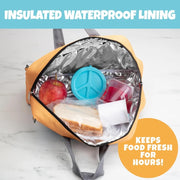 Bentology Insulated Lunch Bag Tote- Yellow School Bus