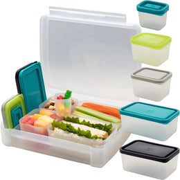 Bentology Bento Box Set with 5 Removable Nesting Containers -  Multi Color