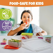 Bentology Bento Box Set with 5 Removable Nesting Containers -  Pink