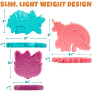 Bentology Reusable Hard Ice 3 Mulit Pack - Kitty Cat, Narwhal, Unicorn